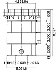 φ5,000 タイプ寸法