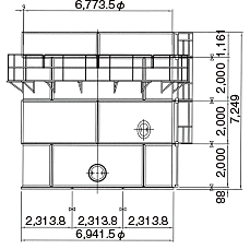 φ7,000 タイプ寸法